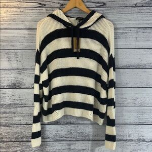 NWT-RAG & BONE Sunny Striped Hoodie Sweater